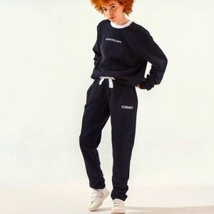 NWT For Days Re-New Fleece Cotton Jogger - Black/White XXL